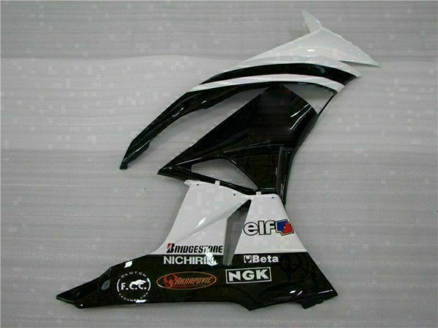 Schwarz Weiß 3M Touch4 Kawasaki ZX6R 2009-2012 Verkleidungen Schwarz Weiß 3M Touch4 Kawasaki ZX6R 2009-2012 Verkleidungen