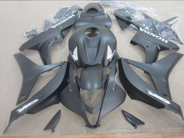 Schwarz Weiß Aufkleber Honda CBR 600 RR 2007-2008 Verkleidungen