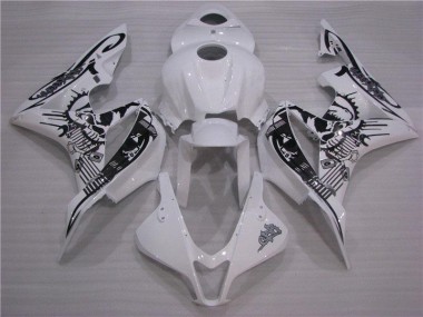 Schwarz Weiß Honda CBR 600 RR 2007-2008 Verkleidung
