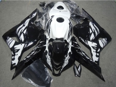 Schwarz Weiß Honda CBR 600 RR 2009-2012 Verkleidungen