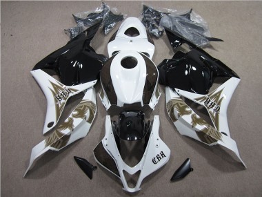Schwarz Weiß Honda CBR 600 RR 2009-2012 Verkleidungen & Plastik