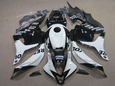 Schwarz Weiß Repsol Honda CBR 600 RR 2009-2012 Verkleidungen