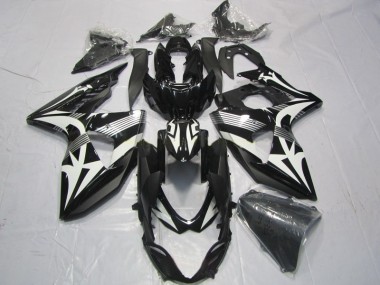 Schwarz Weiß Suzuki GSXR 1000 K9 2009-2016 Verkleidungen