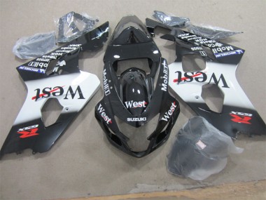 Schwarz West Suzuki GSXR 600 K4 2004-2005 Verkleidungen