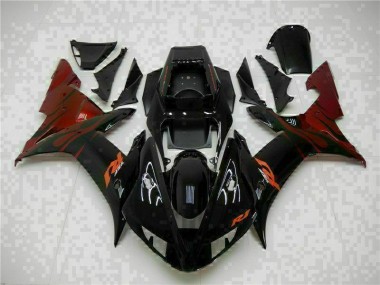 Schwarz Yamaha R1 2002-2003 Verkleidungen