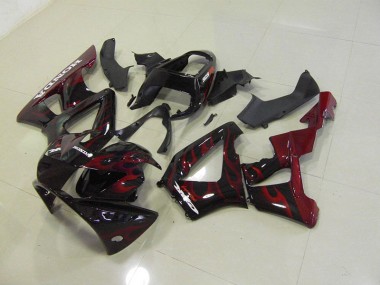 Schwarz rote Flamme Honda CBR 900 RR 929 2000-2001 Verkleidungen