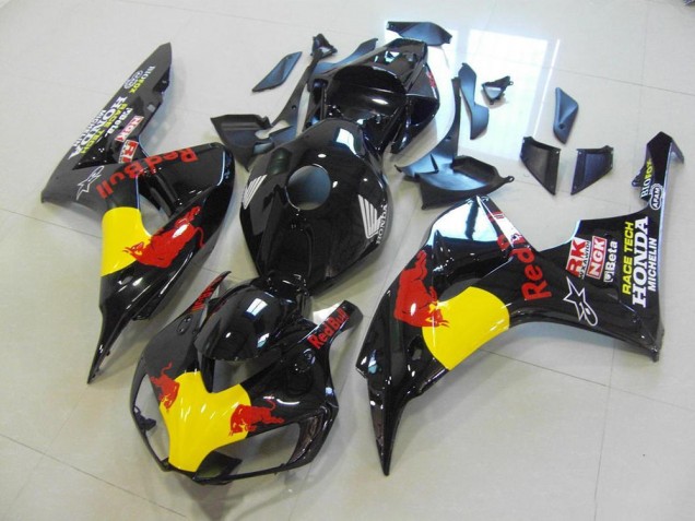 Schwarzer Rot Bull Honda CBR 1000 RR 2006-2007 Verkleidungen Schwarzer Rot Bull Honda CBR 1000 RR 2006-2007 Verkleidungen