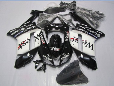 Schwarzer West Mobil Kawasaki ZX6R 2007-2008 Verkleidungen