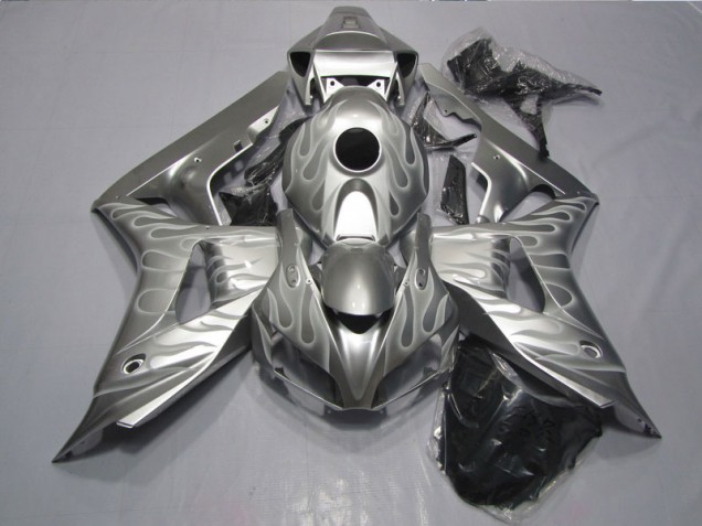 Silber Flamme Honda CBR 1000 RR 2006-2007 Verkleidungen Silber Flamme Honda CBR 1000 RR 2006-2007 Verkleidungen