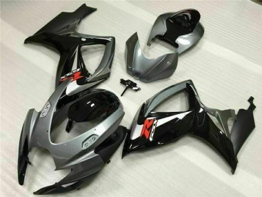 Silber Grau Suzuki GSXR 600 / 750 K6 2006-2007 Verkleidungen