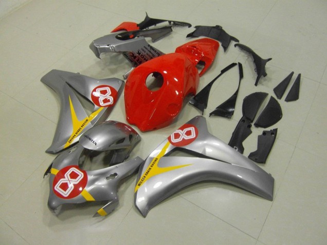 Silber Rot 8 Honda CBR 1000 RR 2008-2011 Verkleidungen