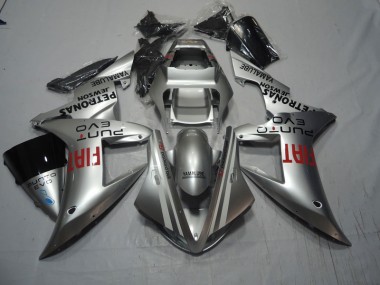 Silber Rot Fiat Honda CBR 1000 RR 2004-2005 Verkleidungen