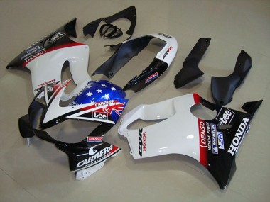Weiß Blau DENSO HRC Carrera Honda CBR 600 F4i 2004-2007 Verkleidungen