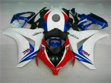 Weiß Blau Honda CBR 1000 RR 2008-2011 Verkleidungen Komplett Sets