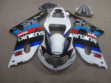 Weiß Blau Motul Suzuki GSXR 600 K1 K2 K3 2001-2003 Verkleidungen
