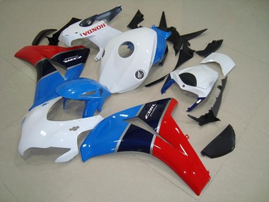 Weiß Blau Rot Honda CBR 1000 RR 2008-2011 Verkleidungen