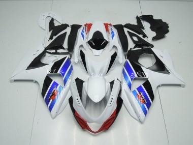 Weiß Blau Schwarz Suzuki GSXR 1000 K9 2009-2016 Verkleidungen