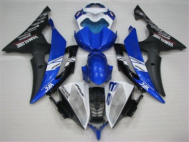 Weiß Blau Schwarz Yamaha R6 2008-2016 Verkleidungen