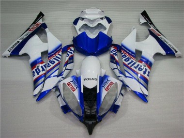 Weiß Blau Sterilgarda Volvo Yamaha R6 2008-2016 Verkleidungen