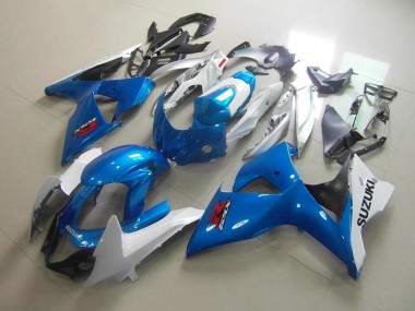 Weiß Blau Suzuki GSXR 1000 K9 2009-2016 Verkleidung