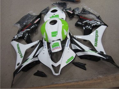 Weiß Grün Hannspree Honda CBR 600 RR 2007-2008 Verkleidungen