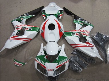 Weiß Grün Rot Castrol Honda CBR 1000 RR 2006-2007 Verkleidungen