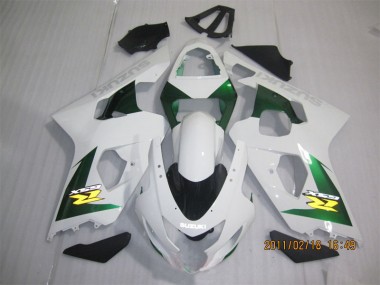 Weiß Grün Suzuki GSXR 600 K4 2004-2005 Verkleidungen