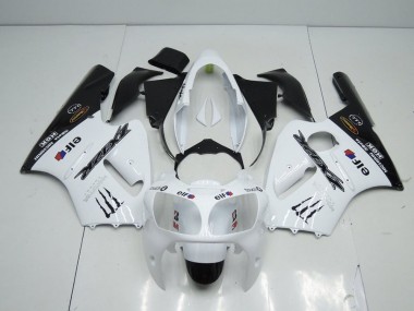 Weiß Monster Kawasaki ZX12R 2000-2001 Verkleidungen
