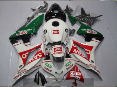 Weiß Rot Grün San Carlo Castrol Honda CBR 600 RR 2007-2008 Verkleidungen