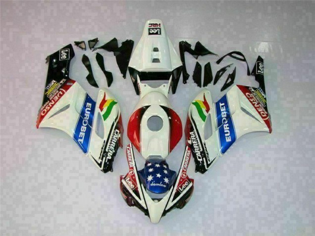 Weiß Rot Honda CBR 1000 RR 2004-2005 VollVerkleidungen & Plastik Weiß Rot Honda CBR 1000 RR 2004-2005 VollVerkleidungen & Plastik