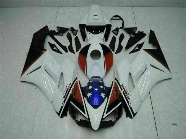 Weiß Schwarz Honda CBR 1000 RR 2004-2005 Verkleidung Weiß Schwarz Honda CBR 1000 RR 2004-2005 Verkleidung