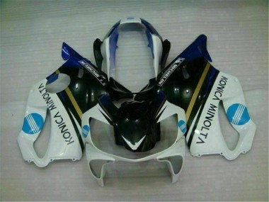 Weiß Schwarz Honda CBR 600 F4i 2004-2007 Verkleidung