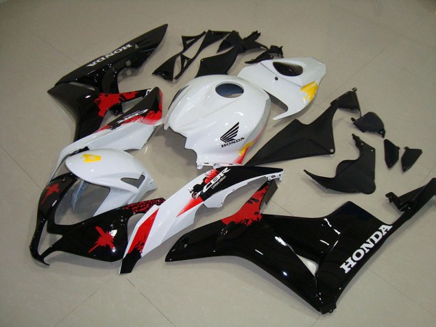 Weiß Schwarz Rot Honda CBR 600 RR 2007-2008 Verkleidungen Weiß Schwarz Rot Honda CBR 600 RR 2007-2008 Verkleidungen