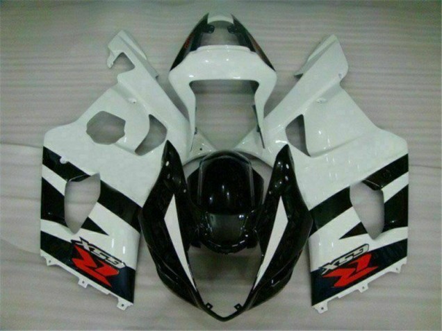 Weiß Schwarz Suzuki GSXR 1000 K3 2003-2004 Vollverkleidung Weiß Schwarz Suzuki GSXR 1000 K3 2003-2004 Vollverkleidung