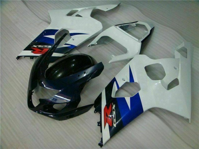 Weiß Schwarz Suzuki GSXR 600 / 750 K4 2004-2005 Verkleidungen Weiß Schwarz Suzuki GSXR 600 / 750 K4 2004-2005 Verkleidungen