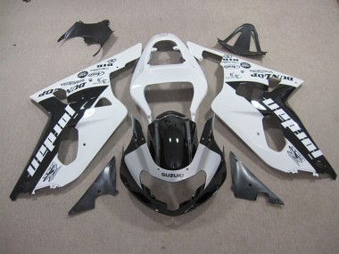 Weiß Schwarz Suzuki GSXR 600 K1 K2 K3 2001-2003 Verkleidungen