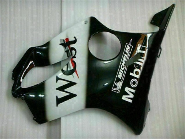 Weiß Schwarz West Honda CBR 600 F4i 2001-2003 Verkleidungen Weiß Schwarz West Honda CBR 600 F4i 2001-2003 Verkleidungen