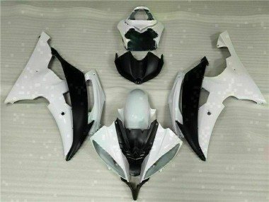 Weiß Schwarz Yamaha R6 2008-2016 Verkleidung & Plastik