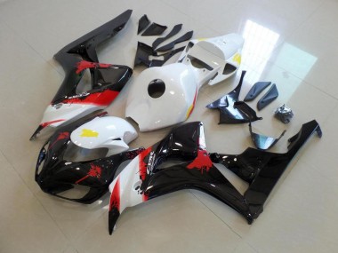 Weiß Schwarz mit Kein Aufkleber Honda CBR 1000 RR 2006-2007 Verkleidungen