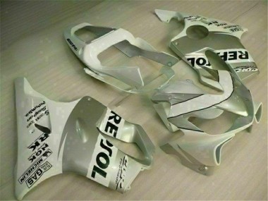 Weiß Silber Honda CBR 600 F4i 2001-2003 Verkleidungen